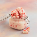 Strawberry Cheesecake ice cream Jar from MOISHI the best mochi ice cream shop in Dubai, UAE.