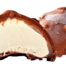 A piece of Crunchy Salted Caramel Mochi Ice Cream of MOISHI the best Japanese ice cream brand in Dubai.