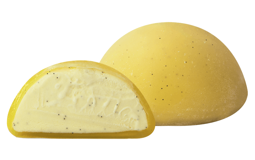 Delicious vanilla mochi ice cream by mishi the mochi ice cream shop