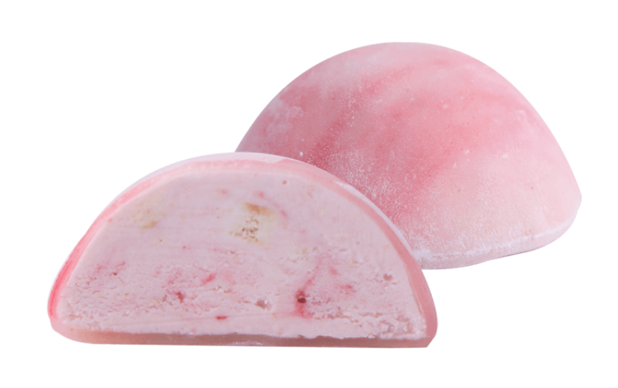 Savor the creamy Strawberry Cheesecake ice cream from MOISHI