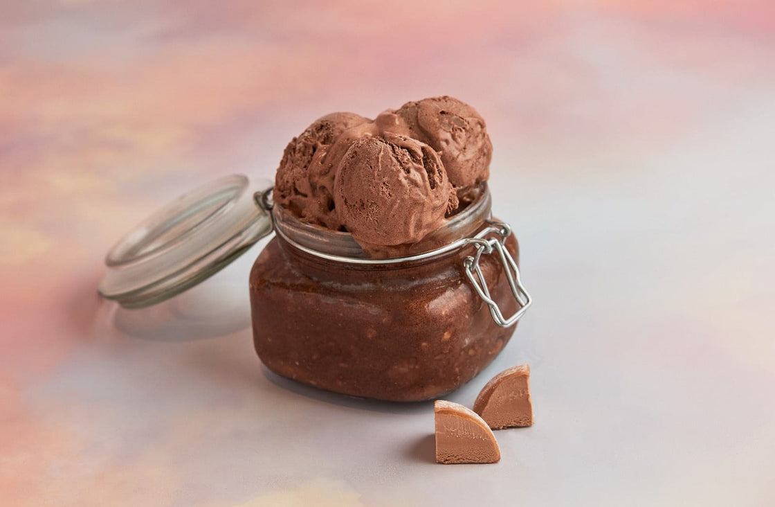 Chocolate Hazelnut Ice Cream Jars