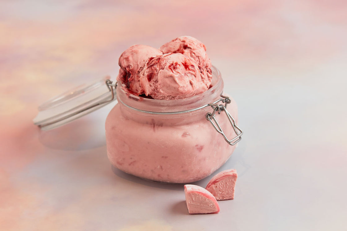 Strawberry Ice Cream Jars