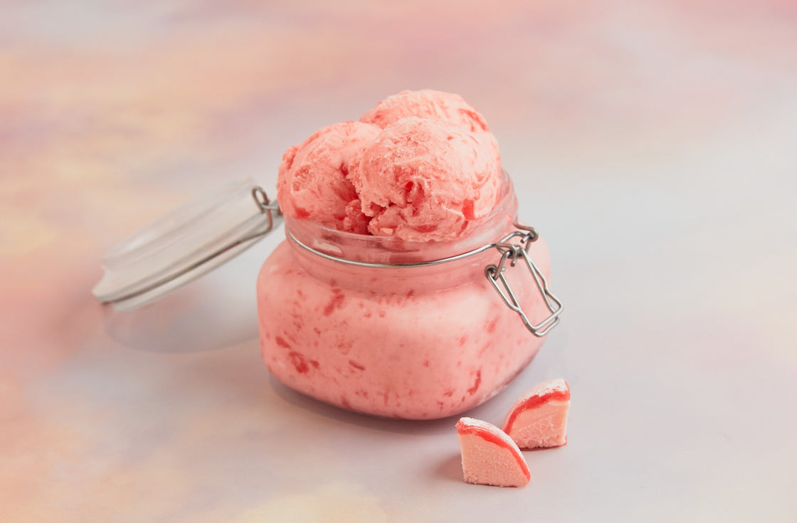 Fruity Bubble Gum Mochi Ice Cream Jar from MOISHI the best mochi ice cream shop in Dubai.